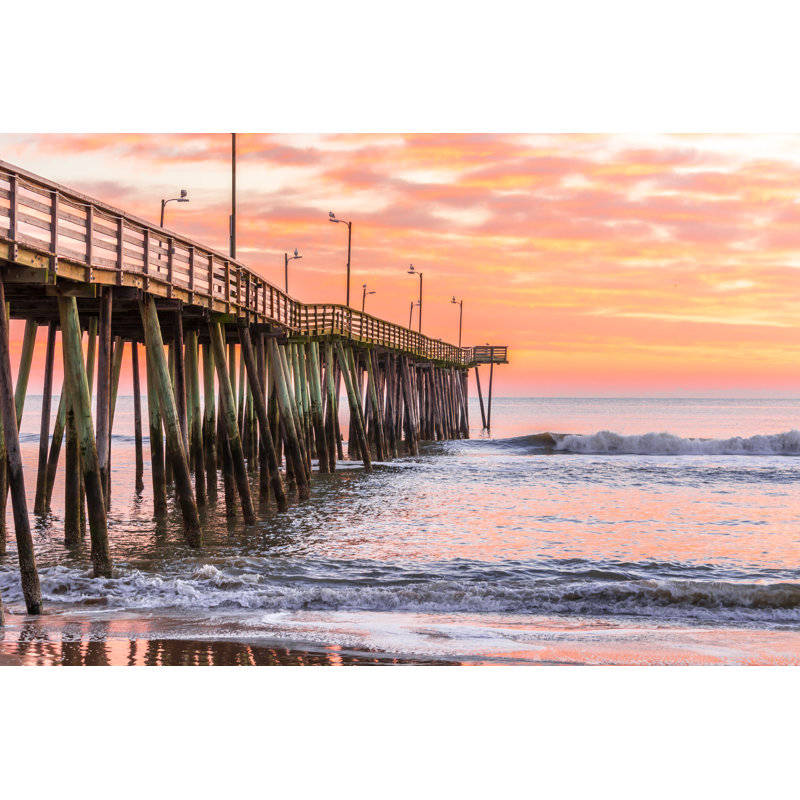 Virginia Beach - Photographie sur toile tendue, L 12 po x H 8 po