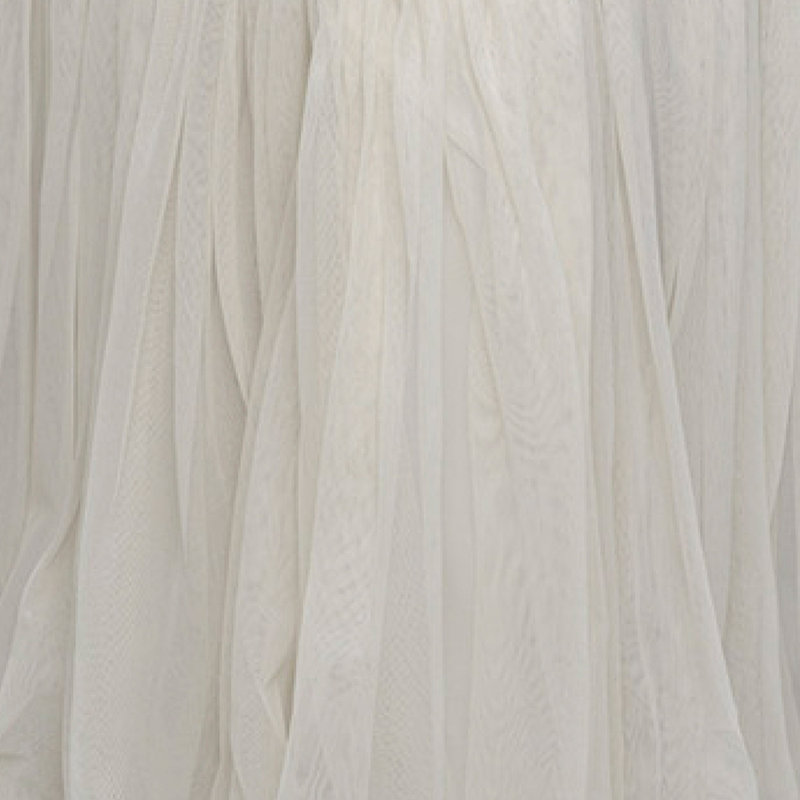 Off-White Polyester King Split Corner Bed Skirt