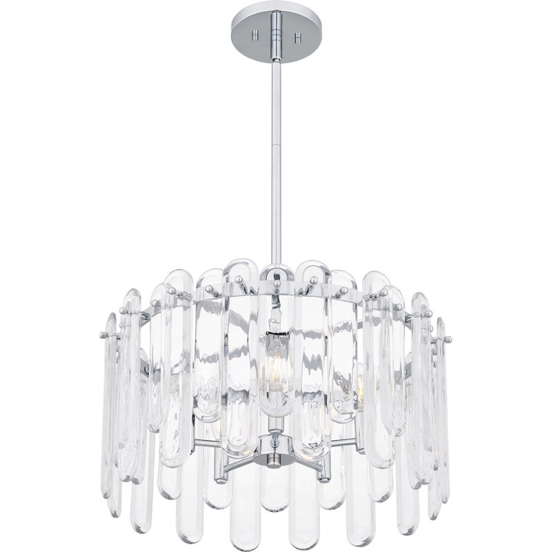 Ambermarie 5-Light Polished Chrome Pendant Light
