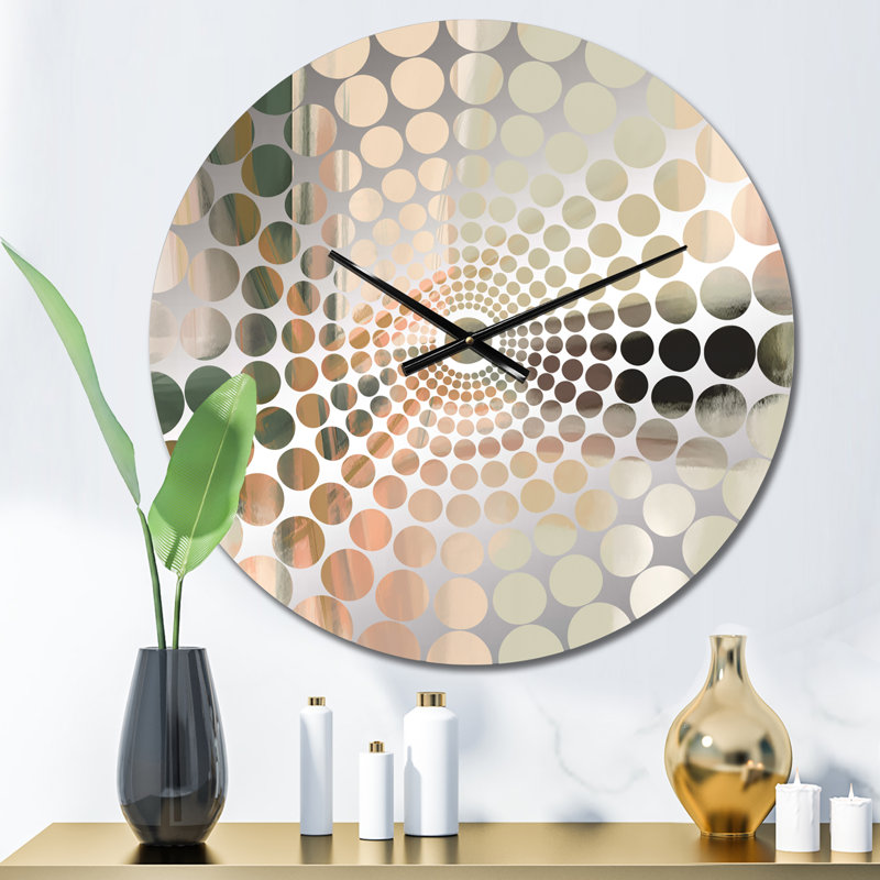 Mikel - Horloge murale peinture abstraite, Petit