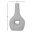Decorative Stoneware Ceramic Vase with Sculptural Donut Shape and Boho Modern Design for Artistic Accent Styling and Contemporary Shelf or Tabletop Display-2024782184