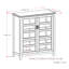 Armoire de rangement moyenne en bois massif avec tablettes réglables Burlington-546114170