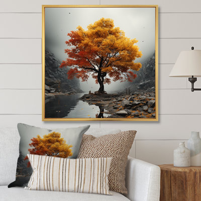 " Abstract Foliage Maple Tree I " Print