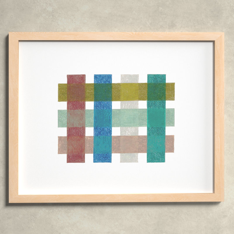 Gridlock IV by Beth James, Maple Framed, 38" W x 30" H