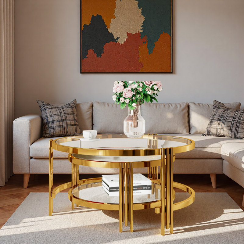 Table basse gigogne 2 pièces Modern
