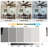 72" Farmhouse Extra Large Ceiling Fan with LED Lights and Remote, 6-Speed DC Motor Black Reversible Ceiling Fan for Large Room