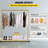 Zanas 59.1'' Rolling Industrial Pipe Clothing Rack