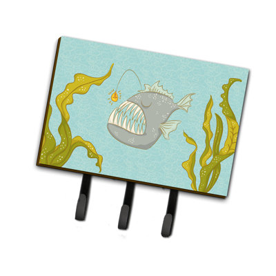 Metal Wall Organizer with Key Hooks