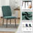Modern Upholstered Dining Chairs, Fabric High Back Dining Room Chairs with Padded Seat & Solid Wood Legs, Armless Kitchen Side Chairs for Home Restaurant Cafe-1401145539