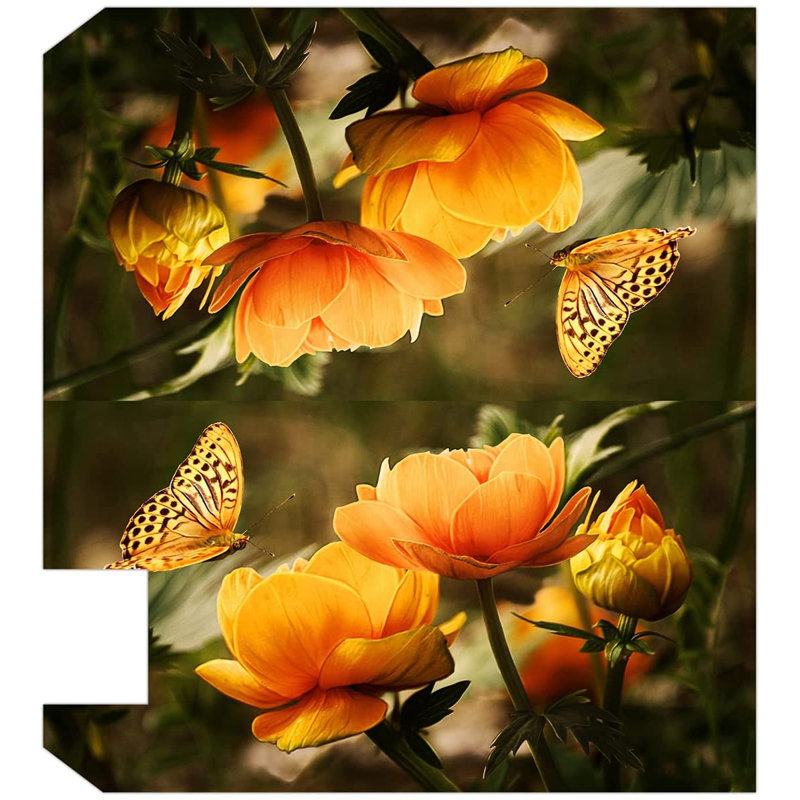 Couvercle de boîte aux lettres floral, H 20,5 po x l 18,25 po x P 0,15 po