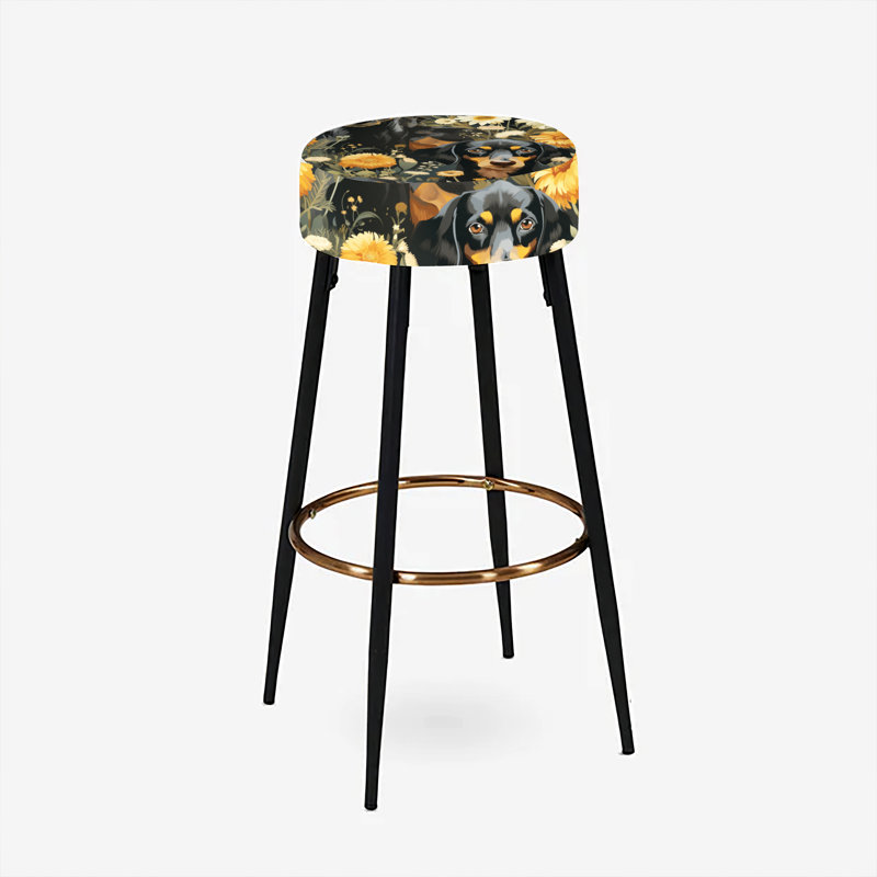 Herbst - Ensemble de 2 tabourets à imprimé animal