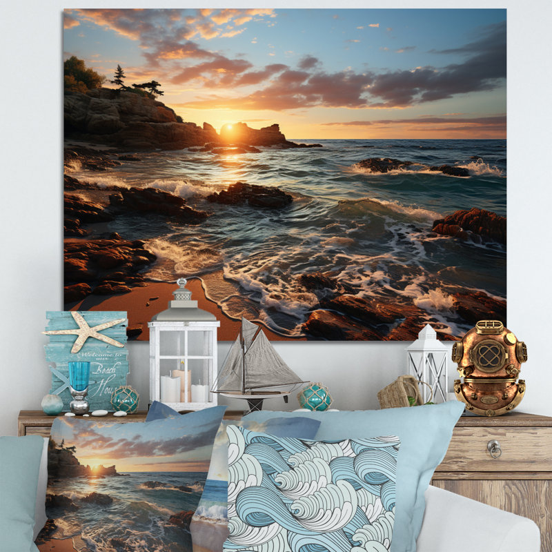 Golden Sands A hypnotisant sur toile, H 12 po x l 20 po, Toile tendue