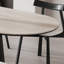 Ensemble de table de salle à manger ovale en acier au carbone fritté-108643019