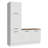  Garage Storage Cabinet Set 70 Inches L with 5 Doors Multiple Compartments Modular Organization Pantry Base Cabinet Wall Cupboard - White