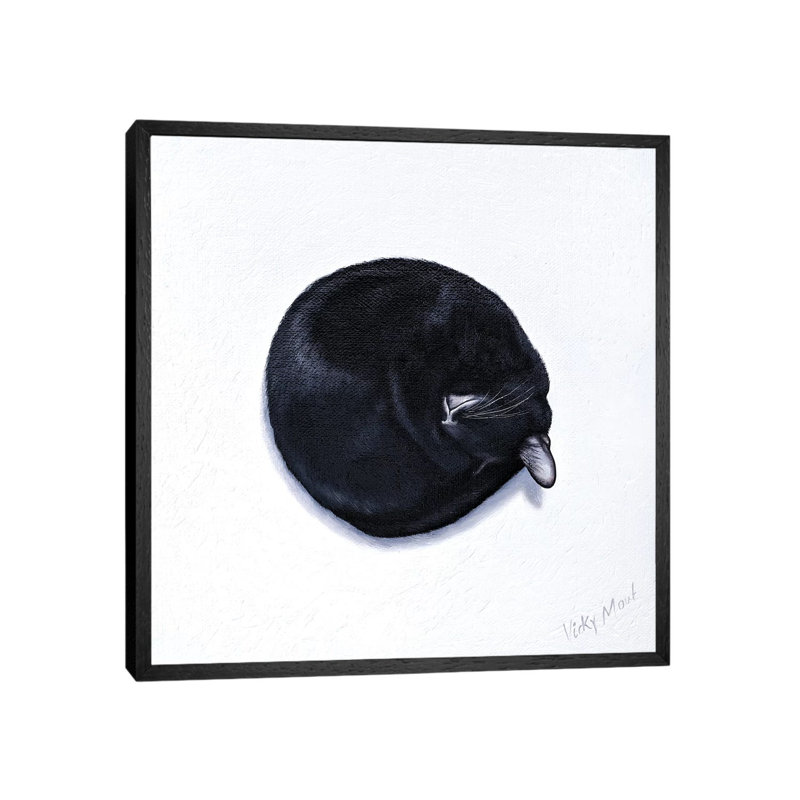 Po by Vicky Mount - Painting on Canvas, 66.04 cm H x 66.04 cm W, Black Framed