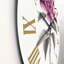 Horloge murale rétro rose-60329100