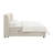Beige Chenille Bed w/Storage (Mattress Included)