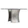 Serpentine Round Glass Dining Table