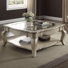 Cashel 2-Piece Coffee Table Set in Antique Taupe and Clear