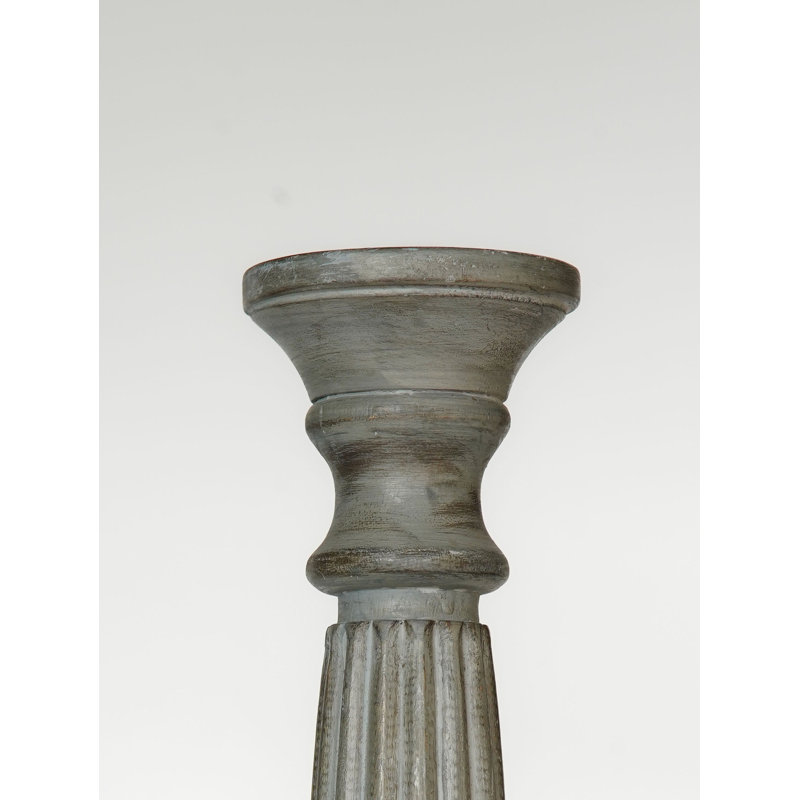 Wood Pillar, 1, 12", White Wash_1