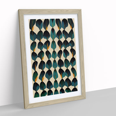 Feather Pattern No.3 - Single Picture Frame Print