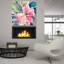 Art mural en verre floral Floral Burst 1 'par Kristy-861657418