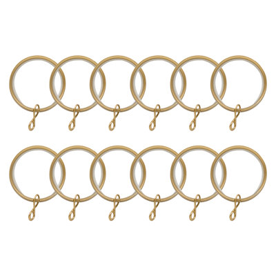 Anneaux Rebrilliant avec œillets, anneaux de draperie de 1,5 pouce (ensemble de 12)