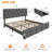  Upholstered Platform Bed Frame with Storage Drawers, Solid Wooden Slats Support, No Box Spring Needed, -1148216700-1148216695