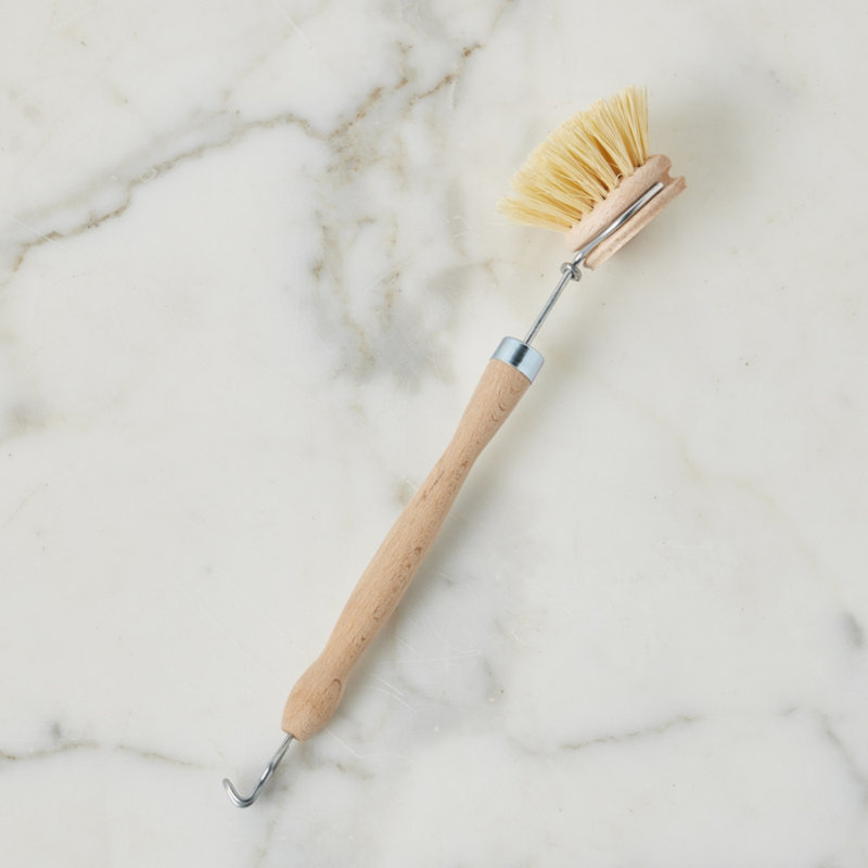Euro Wood-Handled Dish Brush,