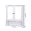 Armoire de salle de bain moderne avec 2 portes - Façade peu encombrante et miroir pratique