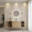 Meuble-lavabo mural avec lavabo en céramique blanche-1311486074