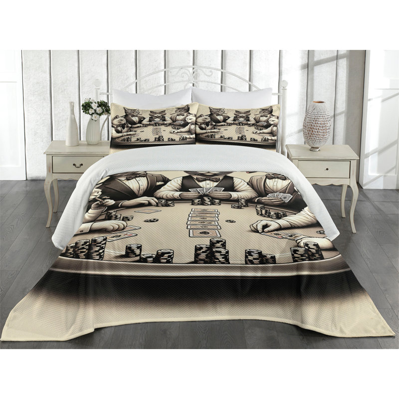 Polyester Coverlet, Queen Coverlet + 2 Standard Shams