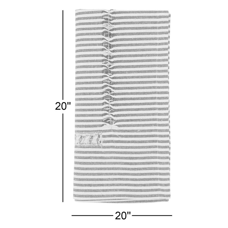 Jaylin 100% Cotton Striped Square Napkin