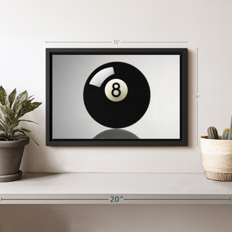 Pool Ball Canvas Print, 9" H x 13" W