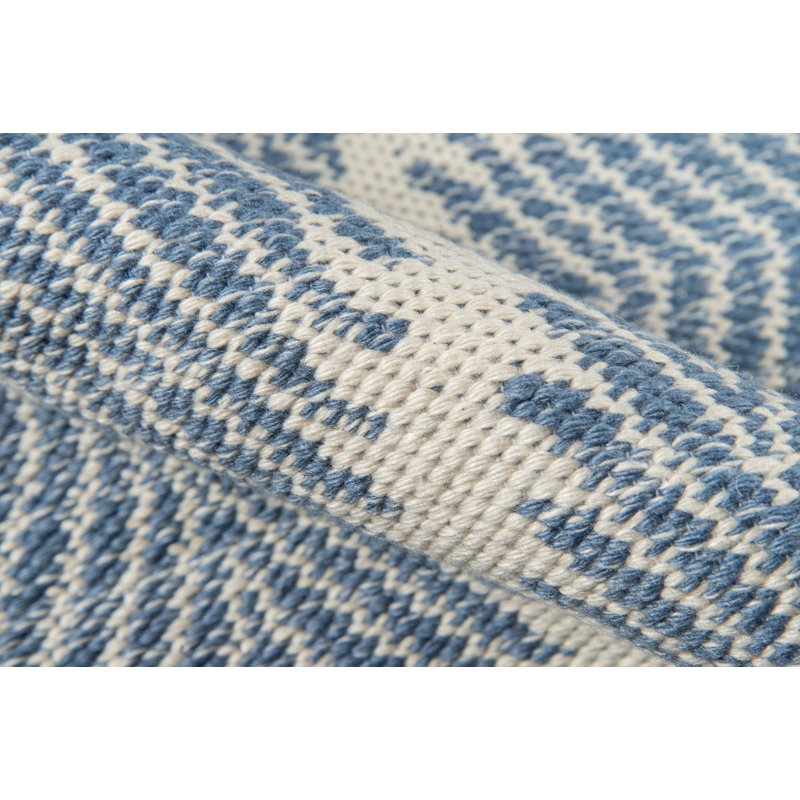 Tapis géométrique à tissage plat fabriqué à la main River, Rectangle 3 pi 6 po x 5 pi 6 po