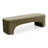 Ovaish - Modern Olive Green Fabric Bench