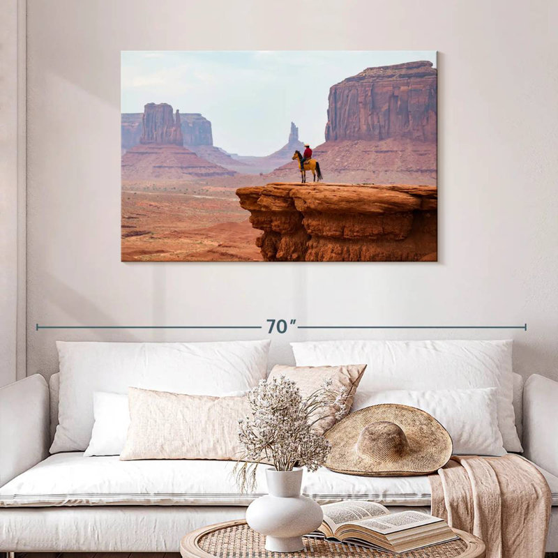 Lelar Cowboy Of Monument Valley, 30" H x 45" W