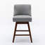 Ensemble de 2 tabourets pivotants à hauteur de comptoir, tabouret de bar rembourré de 26 po de hauteur-1247109531