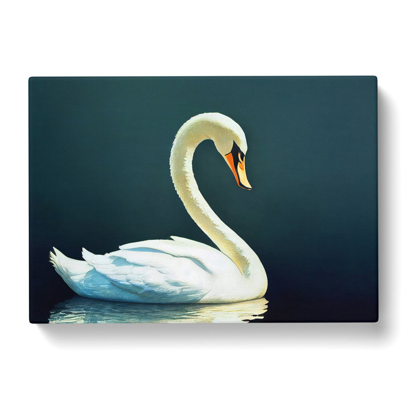 Striking Swan - Wrapped Canvas
