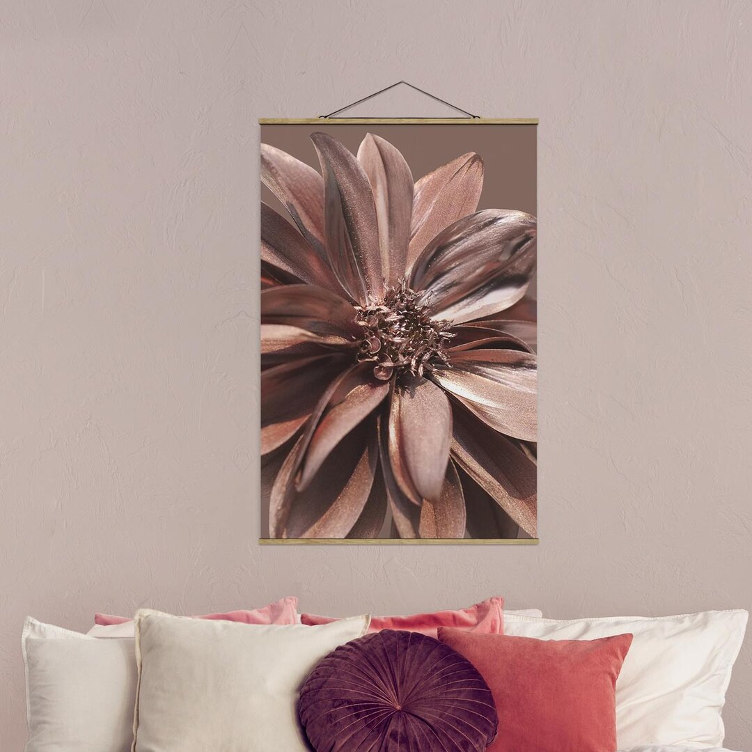 Stoffbild Copper Golden Dahlia Dream