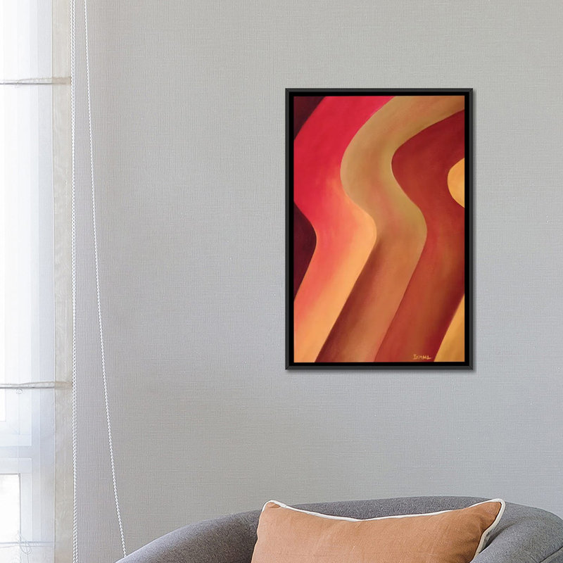 «Body Move», reproduction sur toile, H 26 po x l 18 po x P 1,5 po, Toile avec cadre noir, Pas de tapis