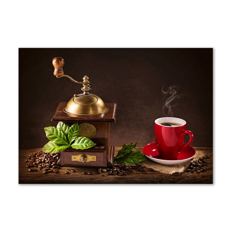 Coffee And Grinder - No Frame Print on Canvas
