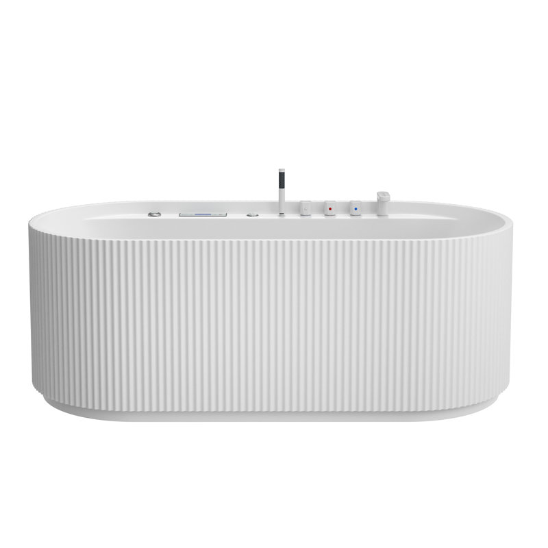 Baignoire de trempage et de massage à air chaud 69 "x 31,5" avec éclairage à DEL intégré et contrôle numérique Bluetooth Casainc