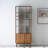 Simple modern black walnut bookcase
