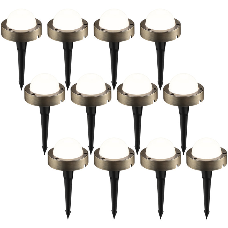 Éclairage paysager à DEL Luna, lumières de chemin à basse tension 12-24V AC / DC, 4,5 W, 360LM, 2-en-1, Blanc froid 4 000 K
