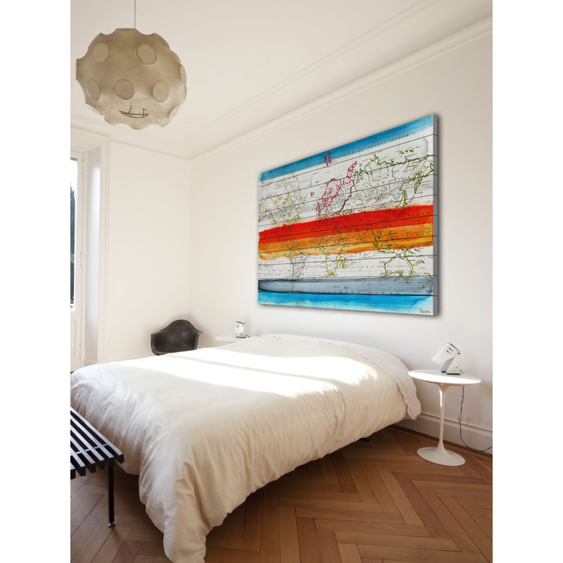 « heat wave » par parvez taj,, reproduction d’art sur bois blanc, 40 po x 60 po