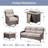 7-9 Person Outdoor Wicker Family Party Conversation Set With Swivel Rockers And Fire Pit-1006757692-1006757695
