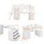Lit mezzanine simple avec garde-robe et tiroirs Harichand-419732162