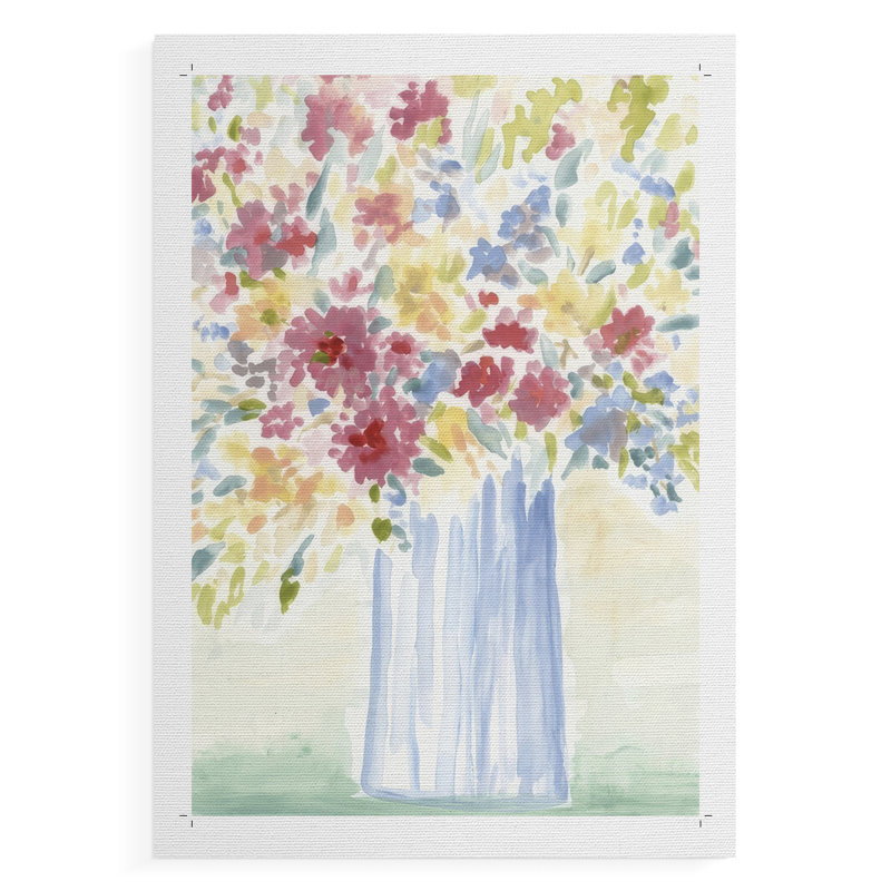Country Meadow Bouquet I - Impression sur toile seulement - NON-CADRE, H 12 po x l 8 po