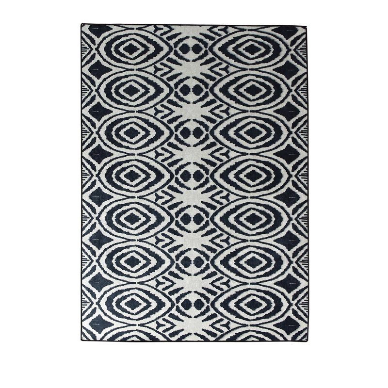 Antibacterial Non-Slip Area Rug, 100% Polyester, 47.2 x 70.9 inches | 0.16 in Pile Height, Machine Washable, Durable Felt Base | Perfect for Living Room, Bedroom, & Dining Room | Soft, Stylish, and Easy to Maintain